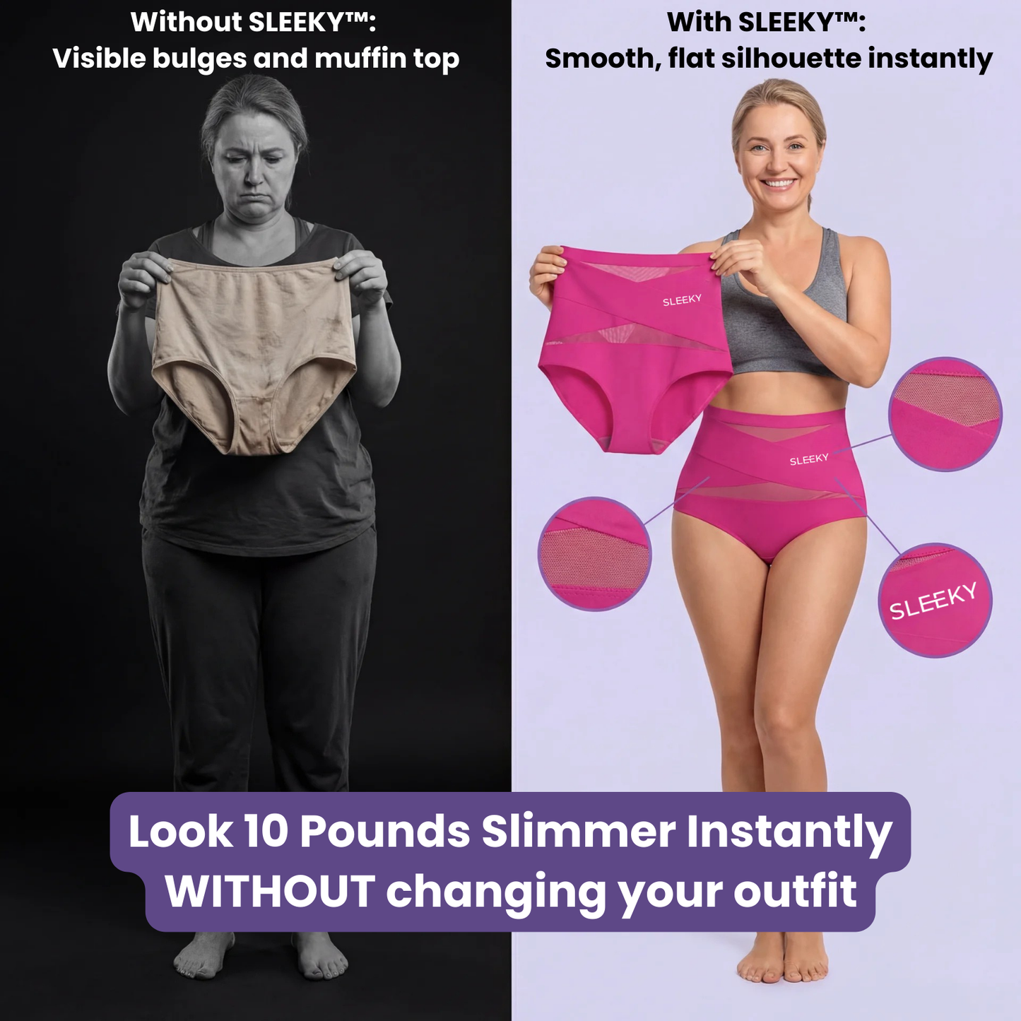 Sleeky™ ||| High-Waist Tummy Control Brief